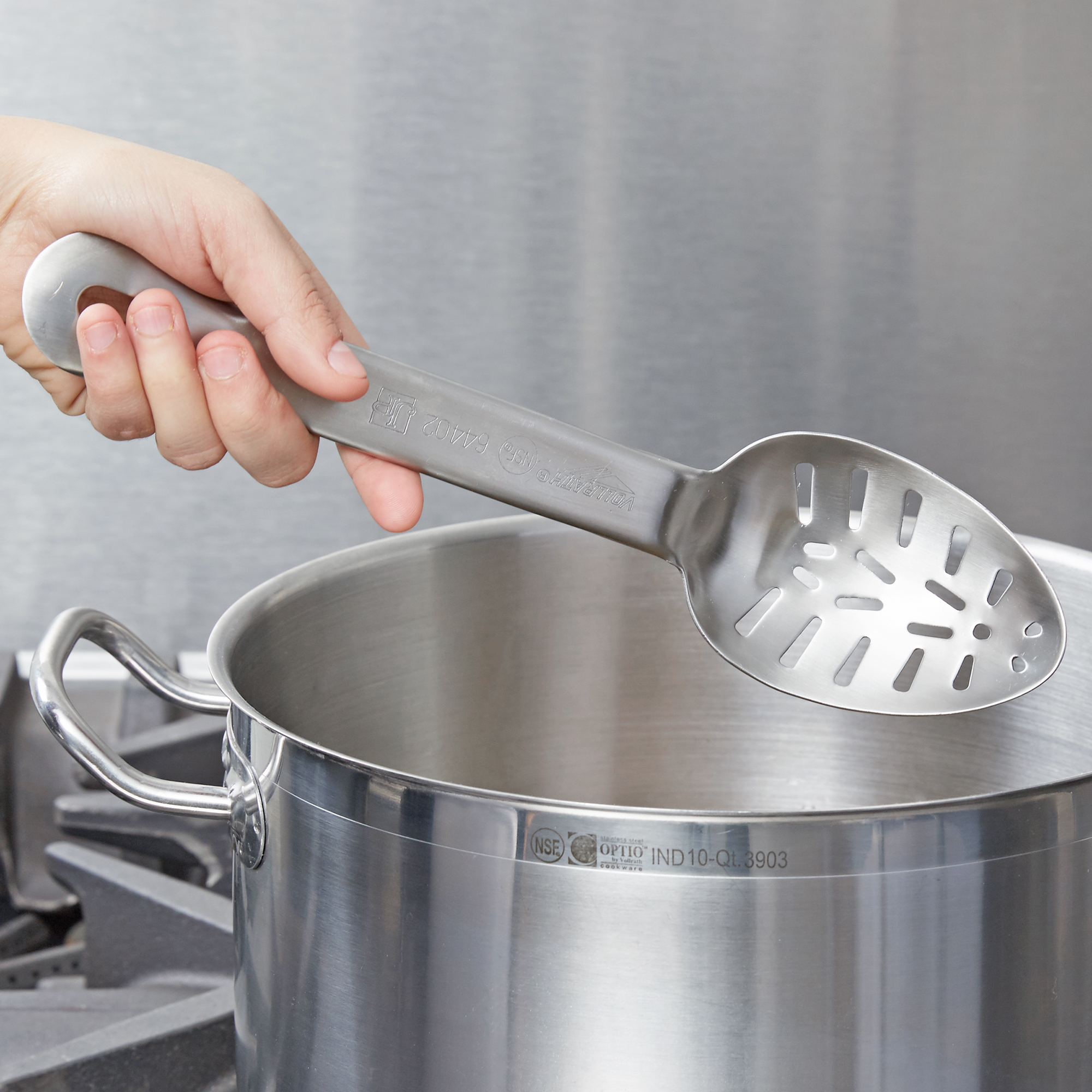 Vollrath, 64402, Serving Spoon, Slotted, Stainless Steel
