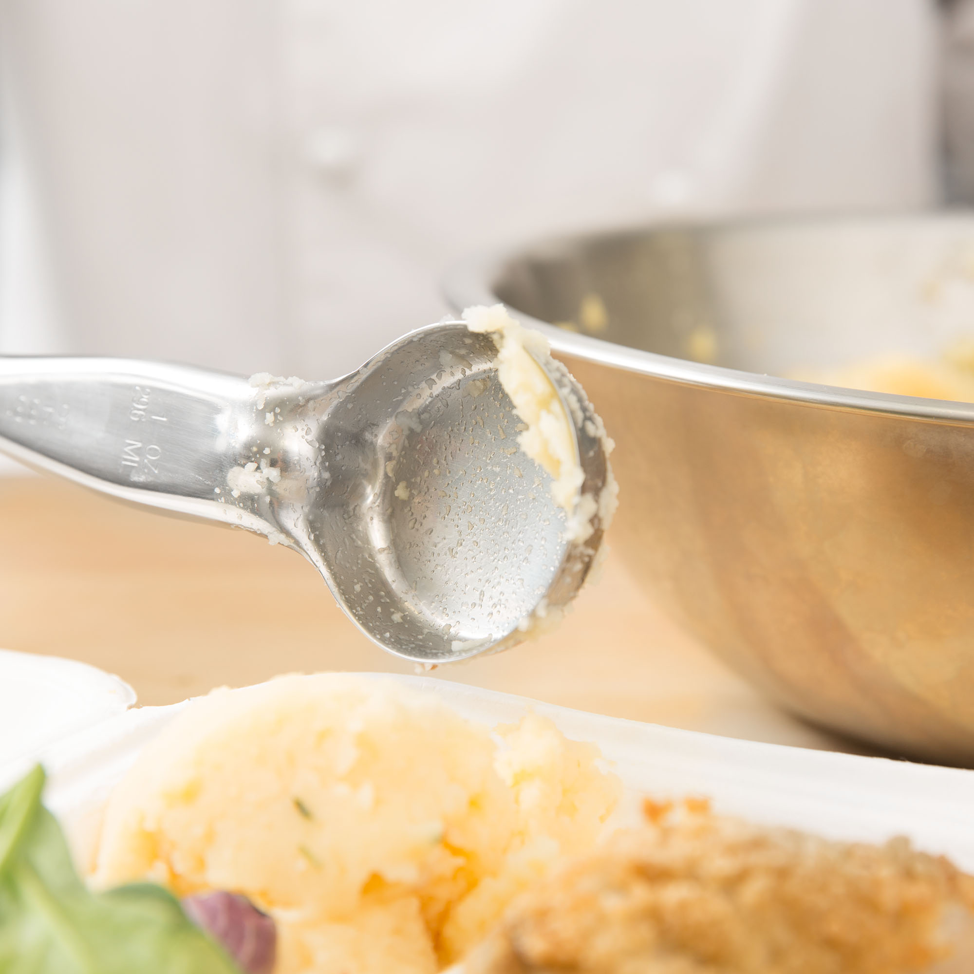 Vollrath, 6433120, Spoon, Portion Control, Solid, Black, Nylon