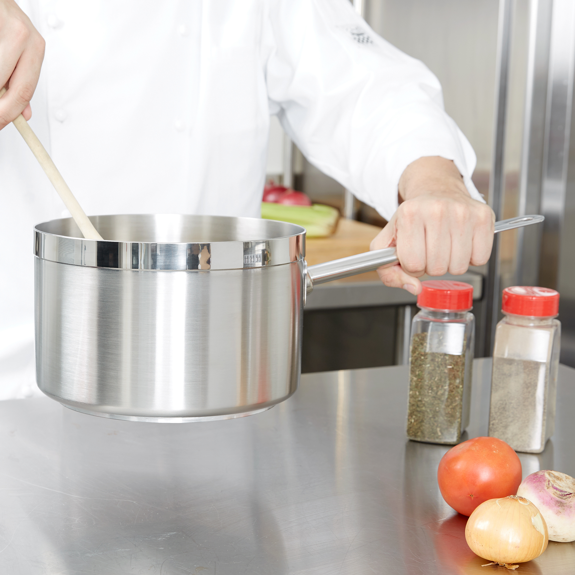 Vollrath, 3707, Sauce Pan, 7 Quart, Aluminum, Non-Insulated