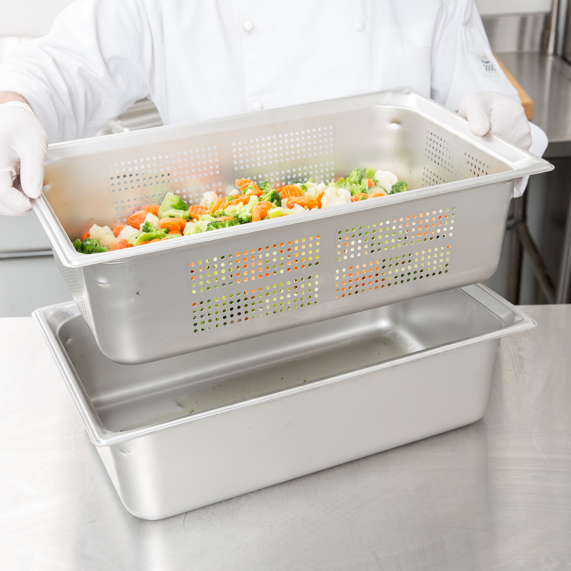 Vollrath, 90063, Steam Table Pan, Stainless Steel, 1/1 Size, Plastic