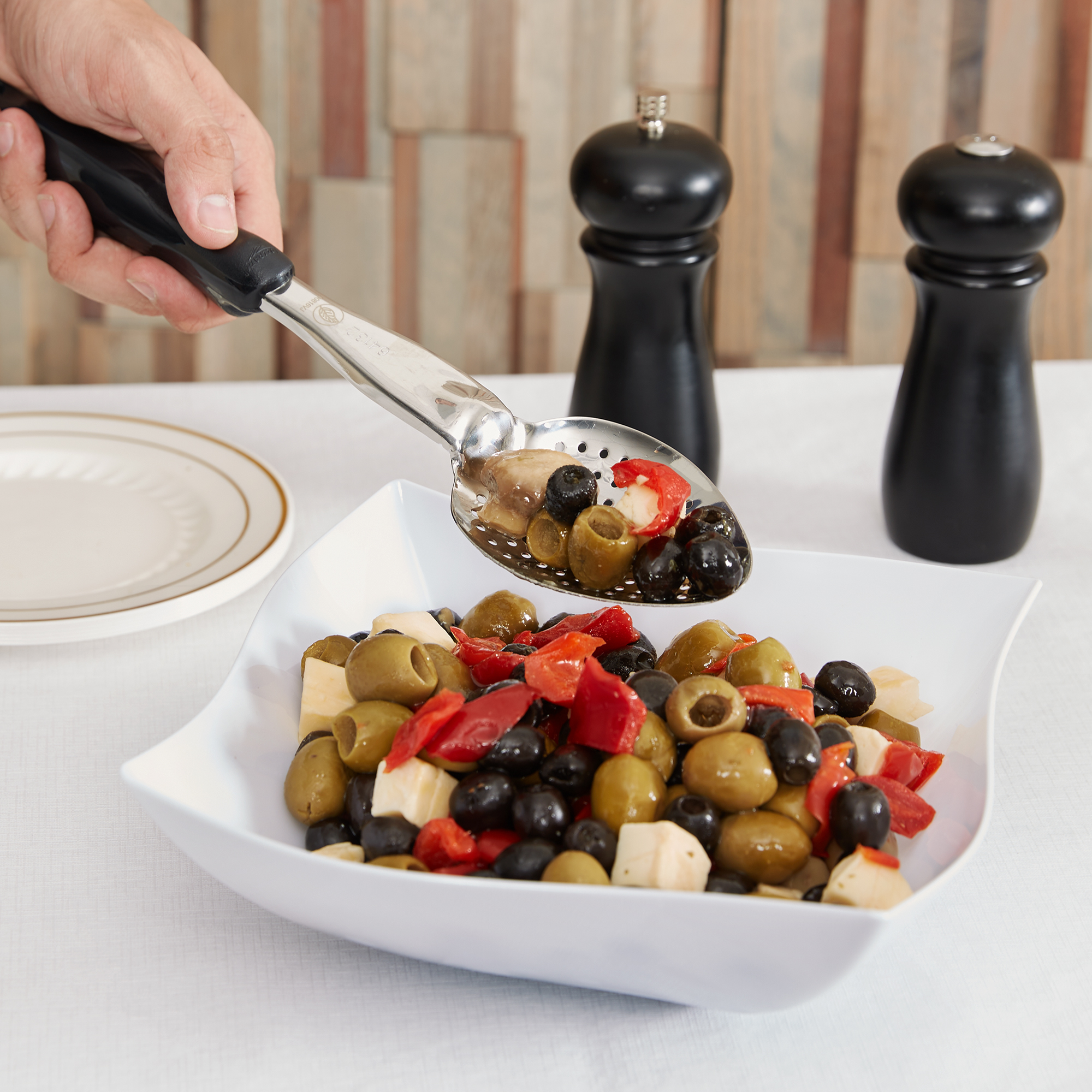 Vollrath, 64132, Serving Spoon, Perforated, Black, Nylon