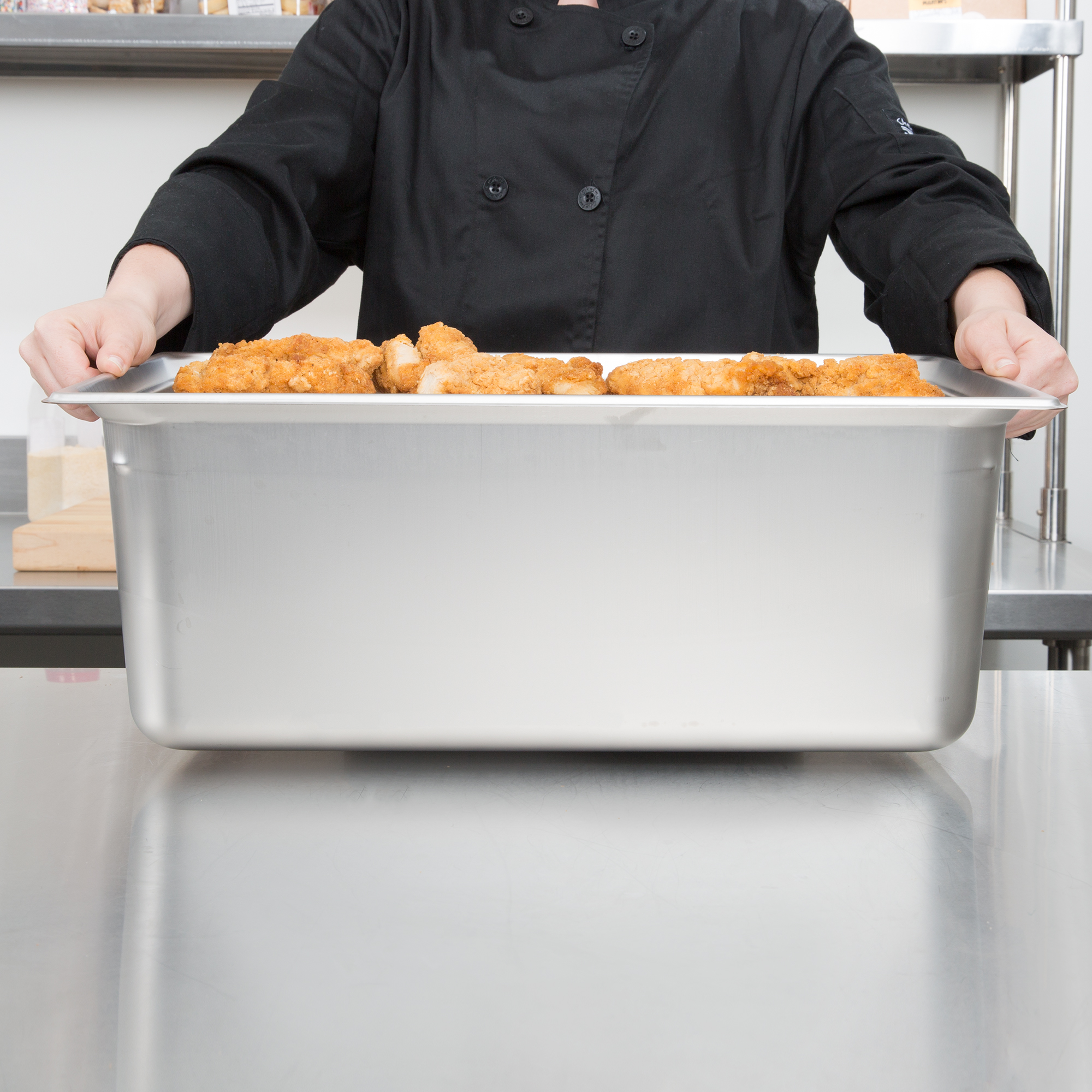 Vollrath, 90082, Steam Table Pan, Stainless Steel, 1/1 Size, Plastic