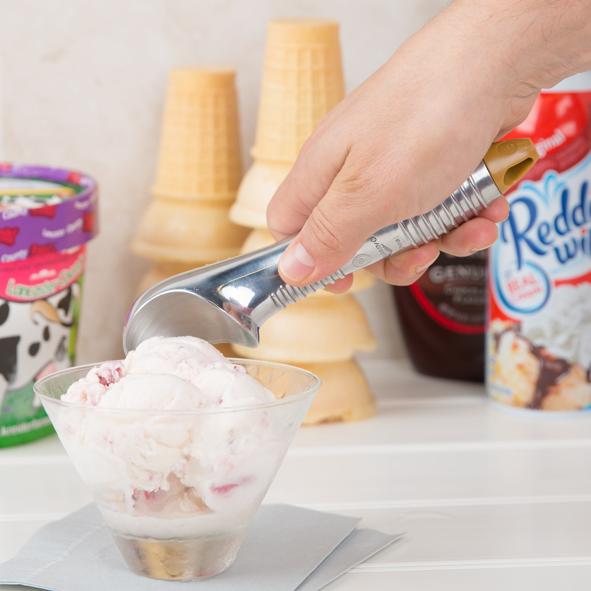 Vollrath, 47277, Ice Cream Dipper, Aluminum, Gold, 20