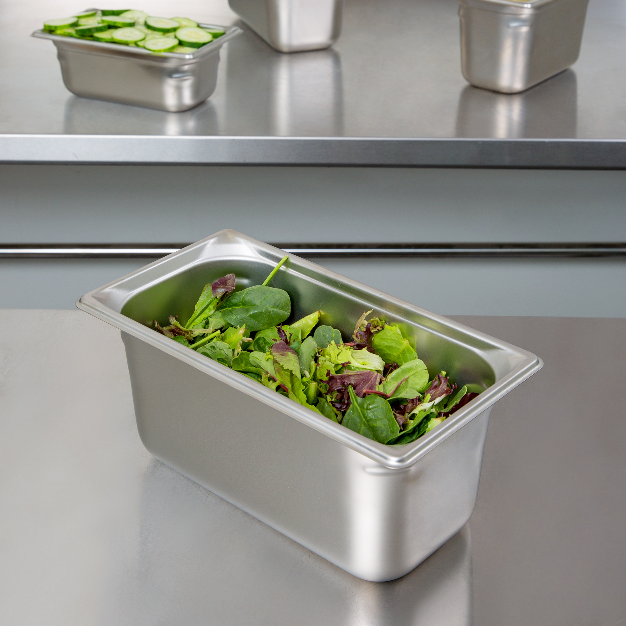 Vollrath, 90462, Steam Table Pan, Stainless Steel, 1/4 Size, Plastic