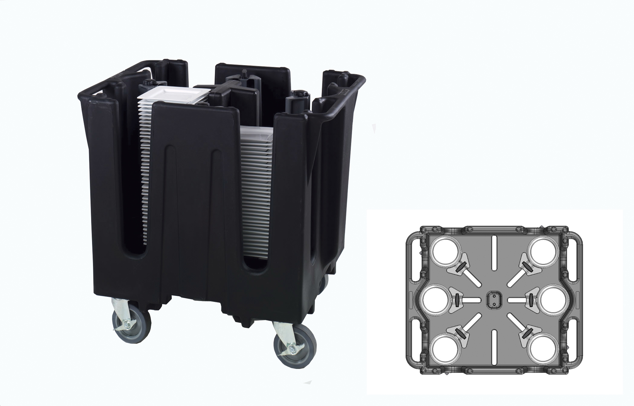 Traex®, SAC-6-06, Cart /  Dolly, Dish