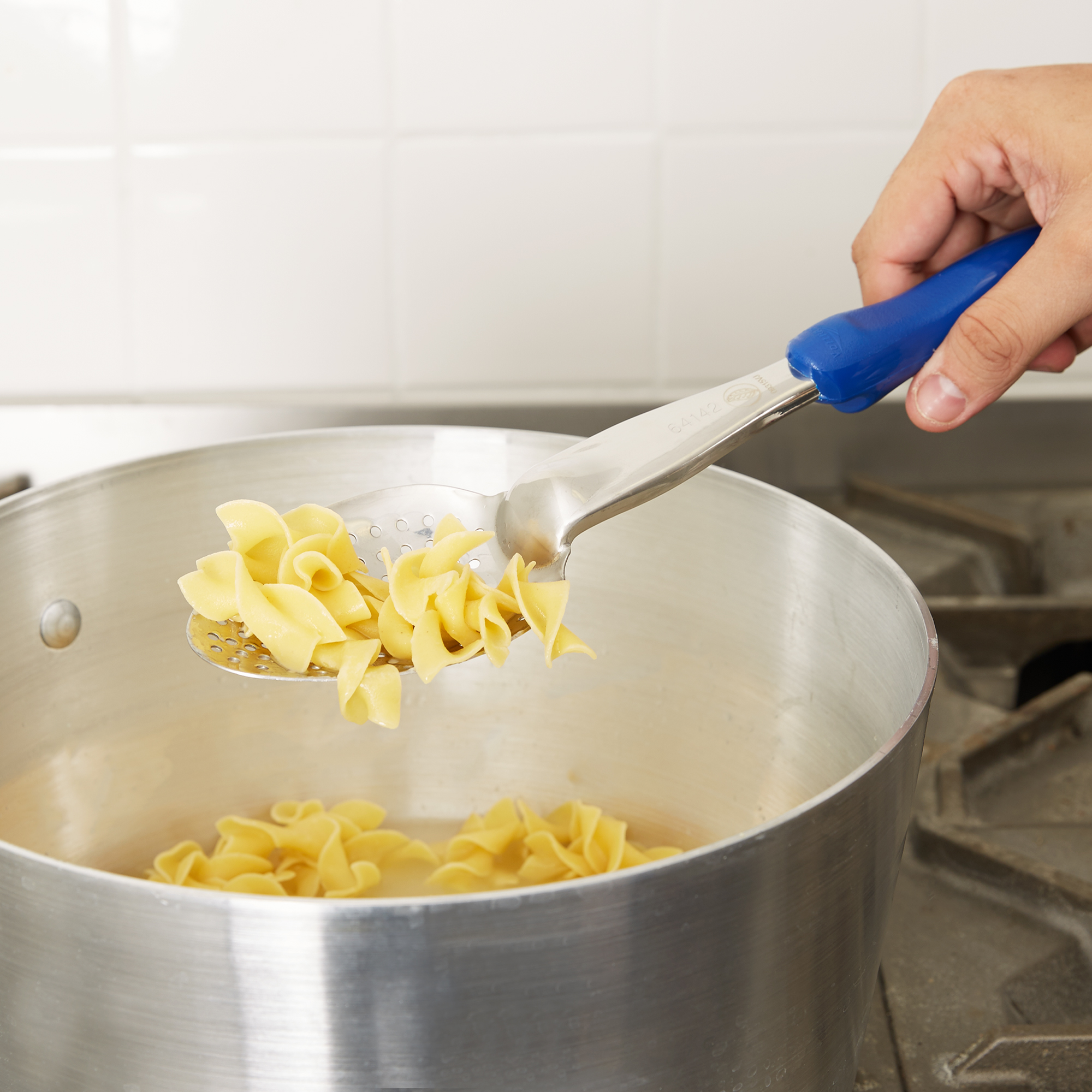 Vollrath, 6414230, Serving Spoon, Perforated, Blue, Nylon