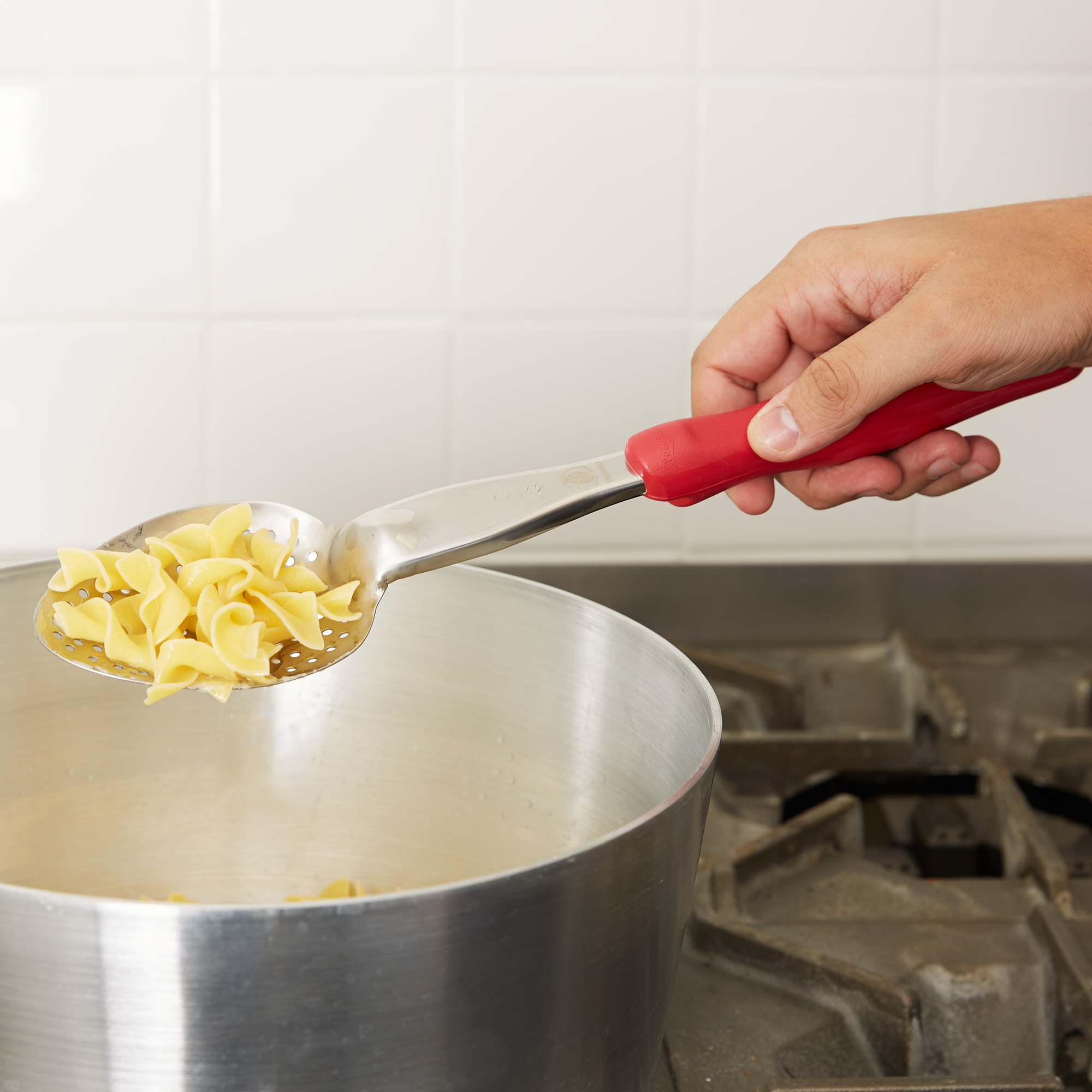 Vollrath, 6414240, Serving Spoon, Perforated, Red, Nylon