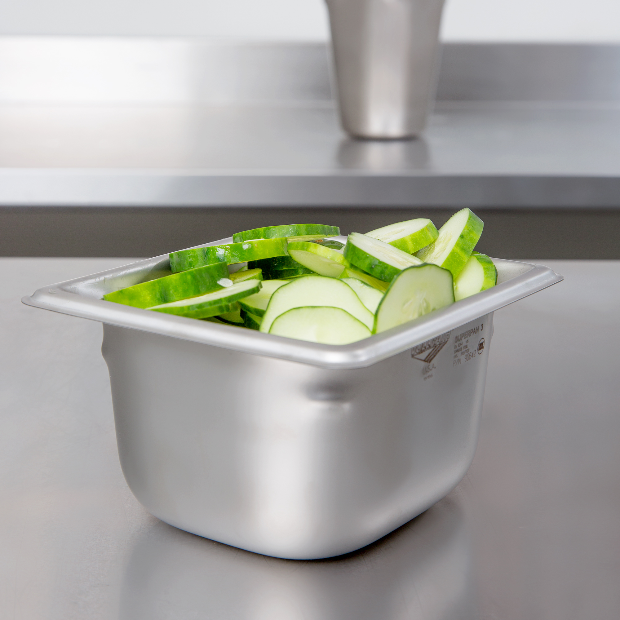 Vollrath, 90642, Steam Table Pan, Stainless Steel, 1/6 Size, Plastic