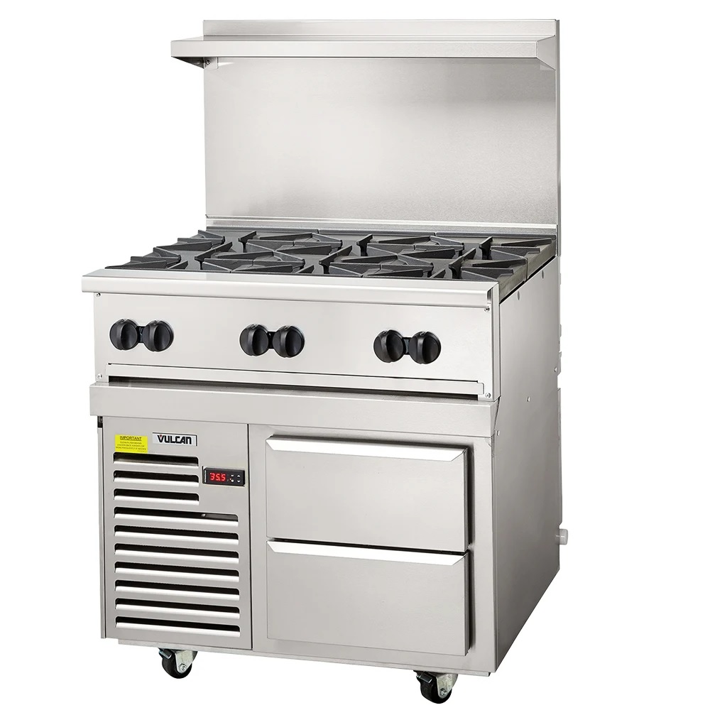 Vulcan, 36R-6B, Charbroiler, Gas