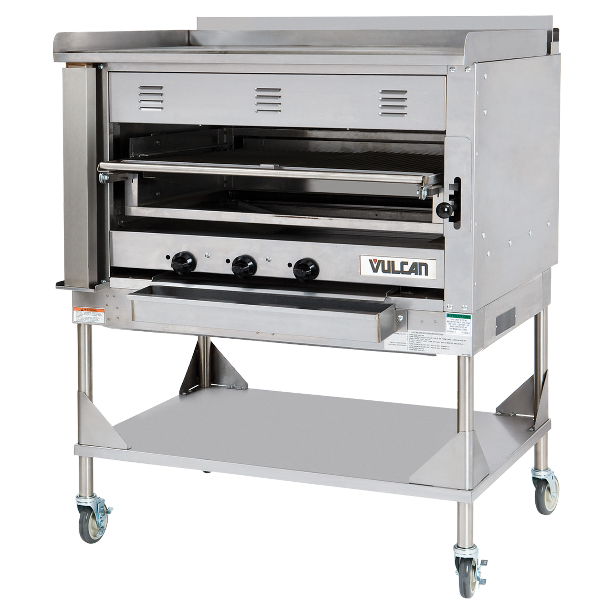 Vulcan, VST4B, Broiler, Deck-Type, Gas