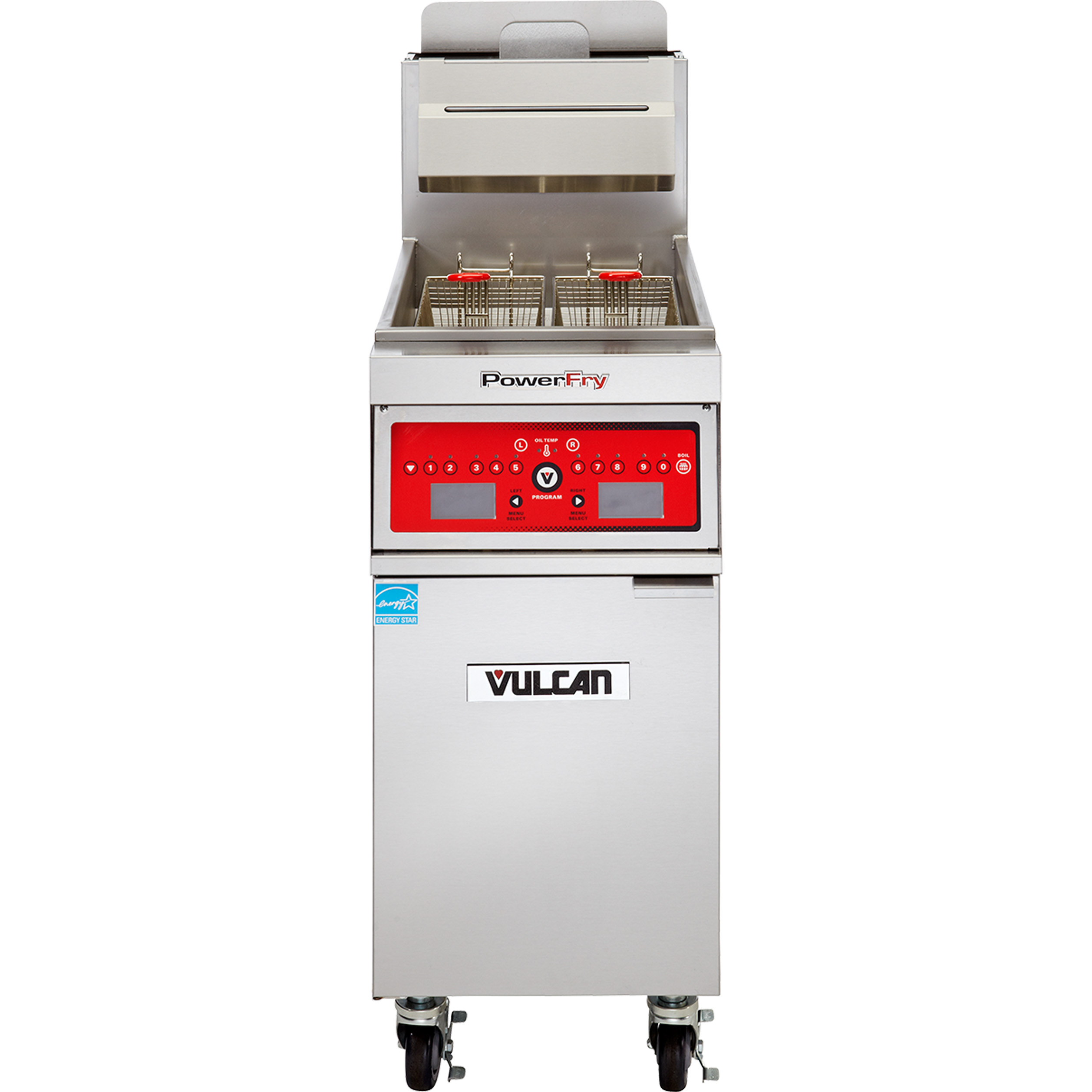 Vulcan, VFRY18, Fryer, Gas, Floor Model, Full Pot, Adjustable Legs, 45-50 Lb. Fat Capacity