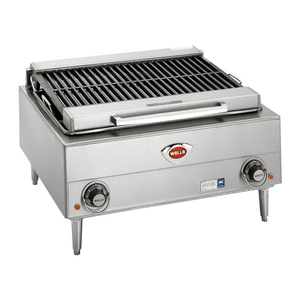 Wells, 5H-B40-208V_1PH, Charbroiler, Electric, Countertop