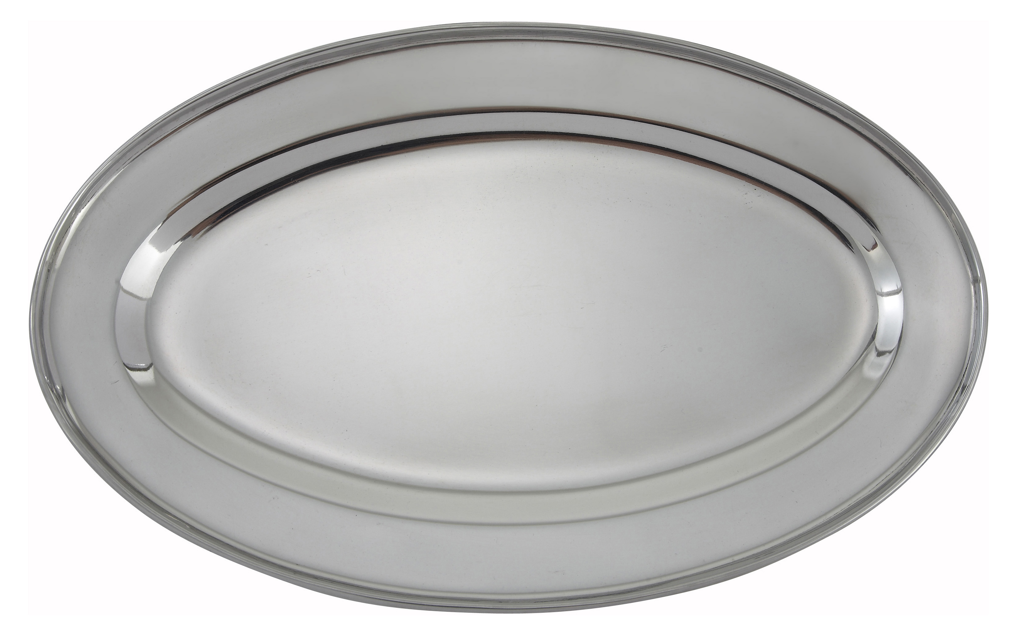Winco, OPL-16, Platter, Stainless Steel
